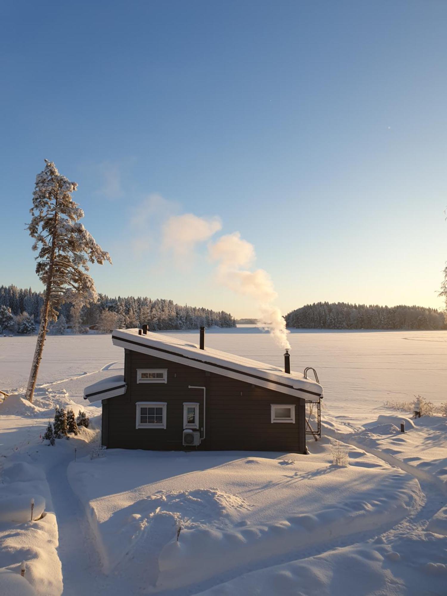 Stunning Log Cabin 45M2 On The Shore Of Kallavesi. Kuopio Exterior foto