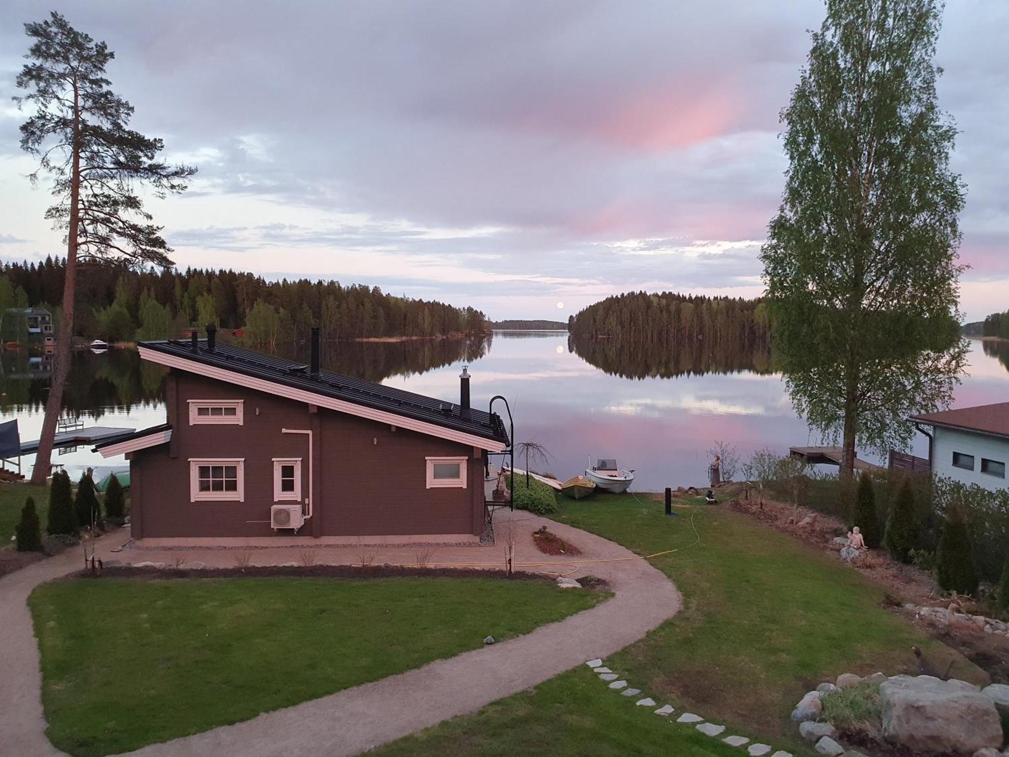 Stunning Log Cabin 45M2 On The Shore Of Kallavesi. Kuopio Exterior foto